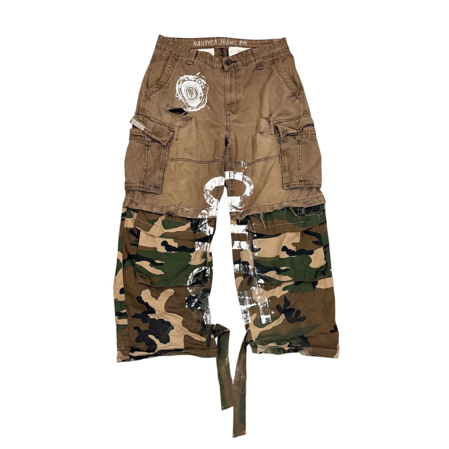 Reconstructed Camo Shorts