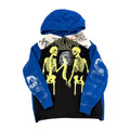 Reconstructed Neon Shirt Hoodie