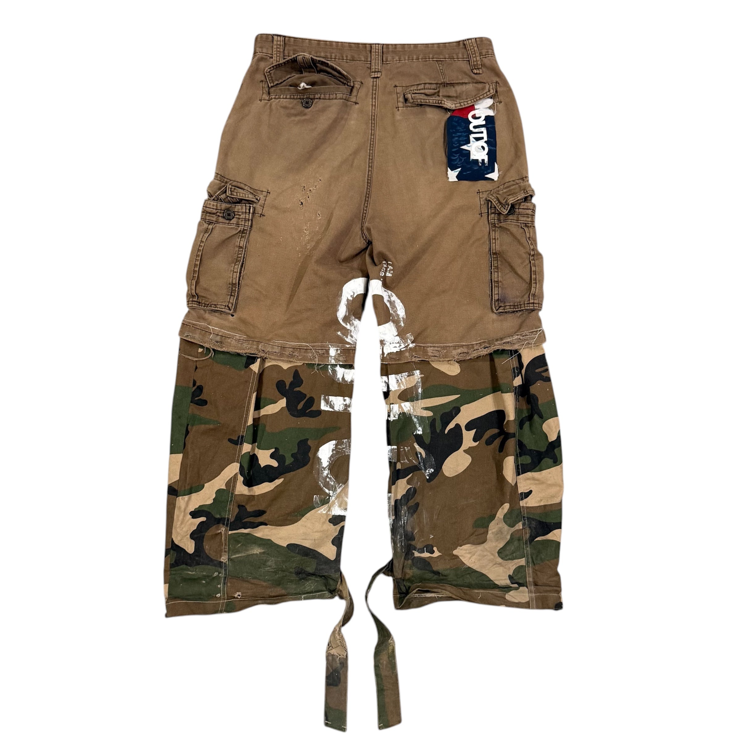 Reconstructed Camo Shorts