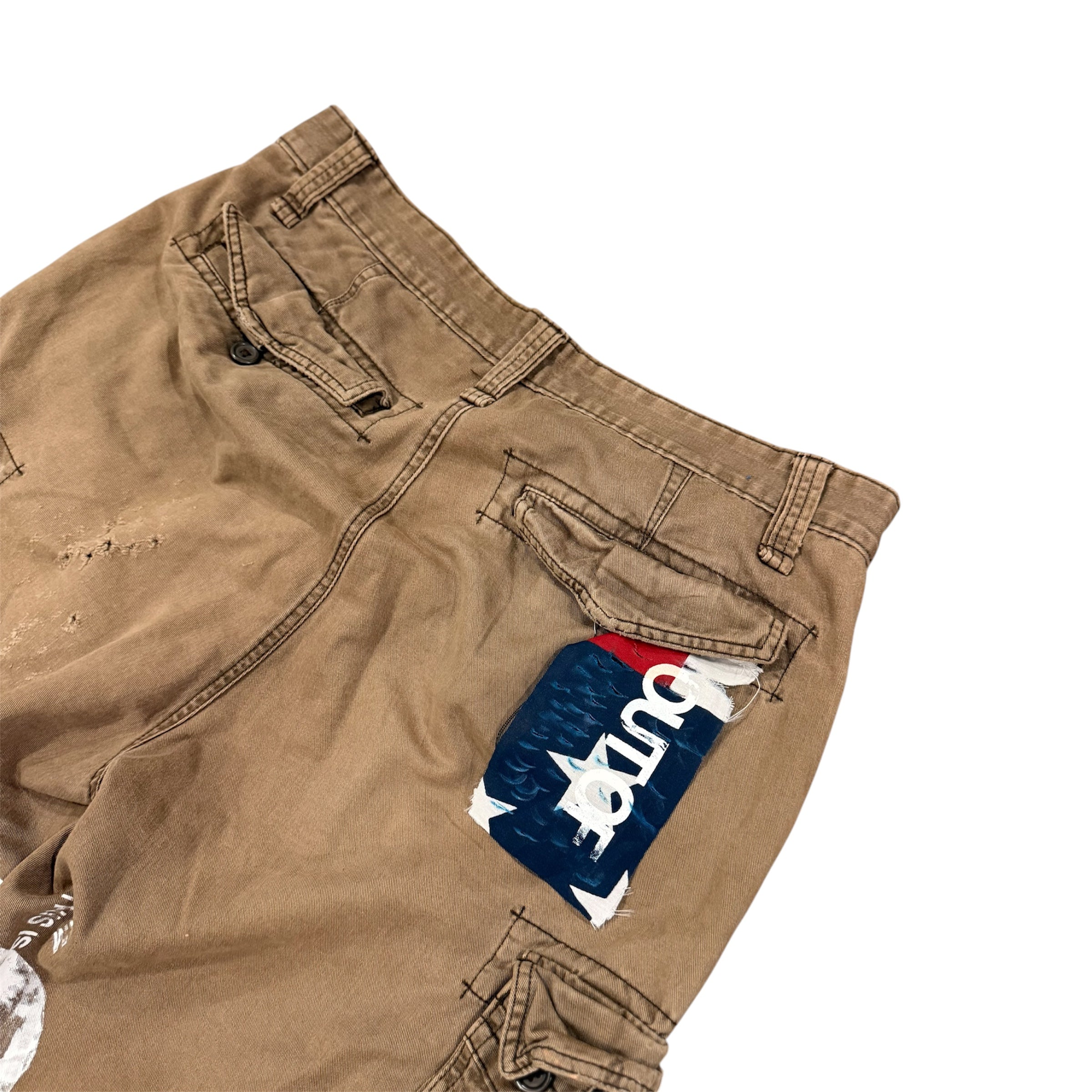 Reconstructed Camo Shorts