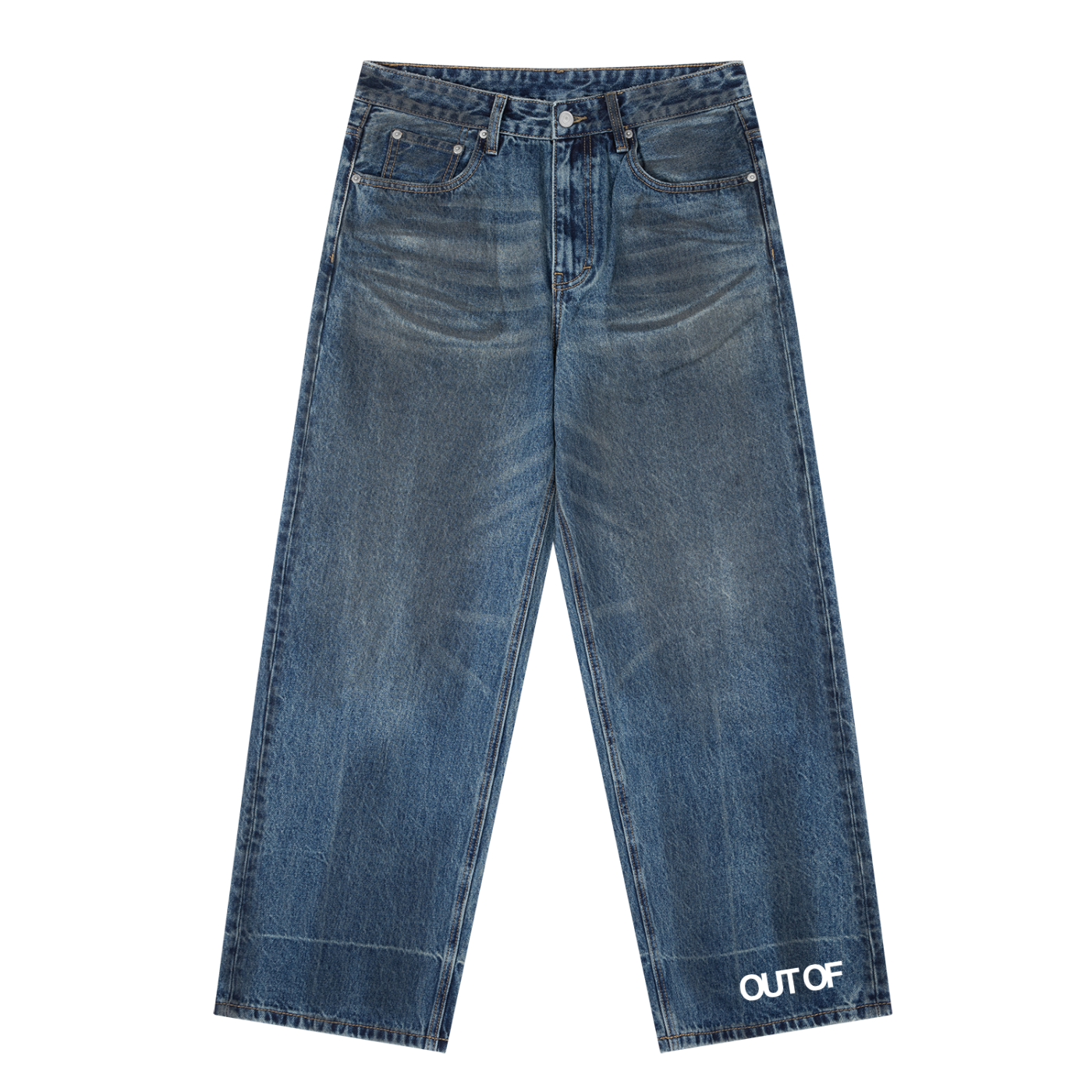 Out Of Vintage Wash Baggy Denim Jeans
