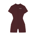 Out Of Women's Quarter-Zip Short Sleeve Romper